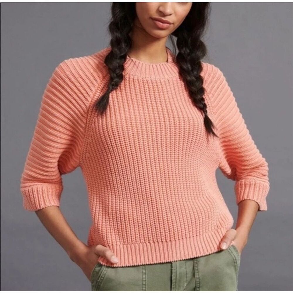 Anthropologie Maeve Mackenzie Coral Sweater Medium